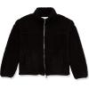 imageAmazon Essentials Womens Fleece ZipUp Sherpa Jacket with Stand NeckBlack