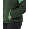 imageAmazon Essentials Womens Fleece ZipUp Sherpa Jacket with Stand NeckDark Green Sage Green Shearling