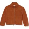 imageAmazon Essentials Womens Fleece ZipUp Sherpa Jacket with Stand NeckDark Tan