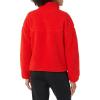 imageAmazon Essentials Womens Fleece ZipUp Sherpa Jacket with Stand NeckPoppy Red