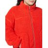 imageAmazon Essentials Womens Fleece ZipUp Sherpa Jacket with Stand NeckPoppy Red