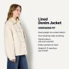 imageAmazon Essentials Womens OversizedFit FauxShearling Lined Denim JacketEcru