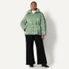 imageAmazon Essentials Womens OversizedFit Square Quilted Puffer Jacket with Adjustable WaistSage Green