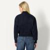 imageAmazon Essentials Womens RelaxedFit Bomber JacketRinse Denim