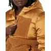 imageAmazon Essentials womens FullZip Sherpa Fleece Hooded Puffer JacketDark Camel