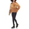 imageAmazon Essentials womens FullZip Sherpa Fleece Hooded Puffer JacketDark Camel