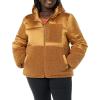 imageAmazon Essentials womens FullZip Sherpa Fleece Hooded Puffer JacketDark Camel