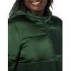 imageAmazon Essentials womens FullZip Sherpa Fleece Hooded Puffer JacketDark Green Shiny