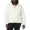 imageAmazon Essentials womens FullZip Sherpa Fleece Hooded Puffer JacketIvory