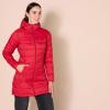 imageAmazon Essentials womens Lightweight WaterResistant Packable Hooded Puffer Coat Available in Plus SizeBright Poppy Red