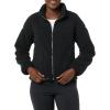imageAmazon Essentials Womens Fleece ZipUp Sherpa Jacket with Stand NeckBlack