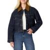 imageAmazon Essentials Womens OversizedFit Cropped Denim Jacket with Contrast CollarRinse