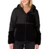 imageAmazon Essentials womens FullZip Sherpa Fleece Hooded Puffer JacketBlack
