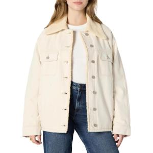imageAmazon Essentials Womens OversizedFit FauxShearling Lined Denim JacketEcru