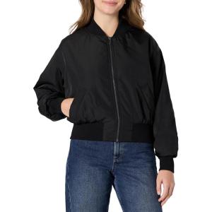 imageAmazon Essentials Womens RelaxedFit Bomber JacketBlack