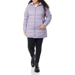 imageAmazon Essentials womens Lightweight WaterResistant Packable Hooded Puffer Coat Available in Plus SizeDusty Grape