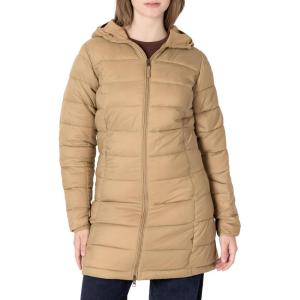 imageAmazon Essentials womens Lightweight WaterResistant Packable Hooded Puffer Coat Available in Plus SizeMushroom Brown