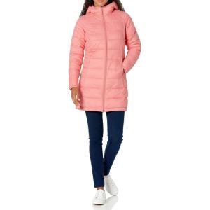 imageAmazon Essentials womens Lightweight WaterResistant Packable Hooded Puffer Coat Available in Plus SizePink