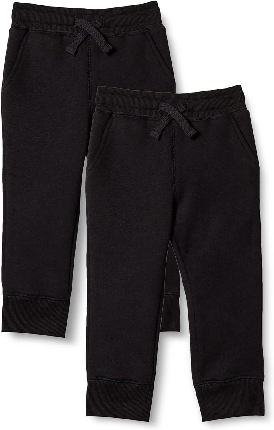 imageAmazon Essentials Boys Fleece Jogger SweatpantsBlack