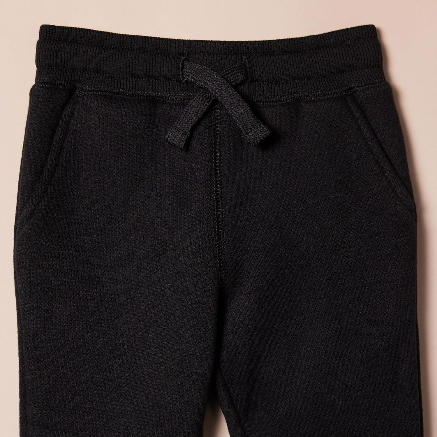 imageAmazon Essentials Boys Fleece Jogger SweatpantsBlack