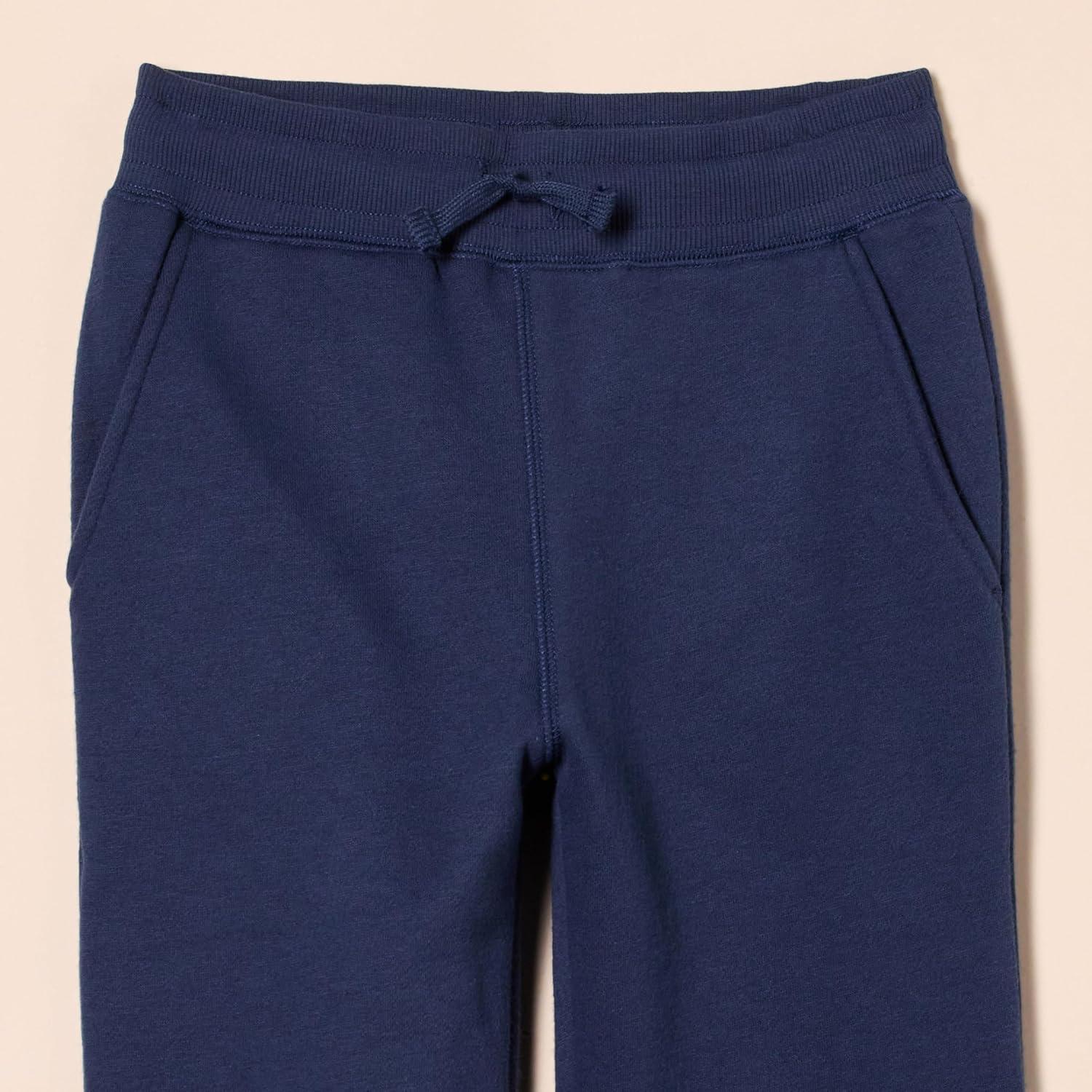 imageAmazon Essentials Boys Fleece Jogger SweatpantsNavy