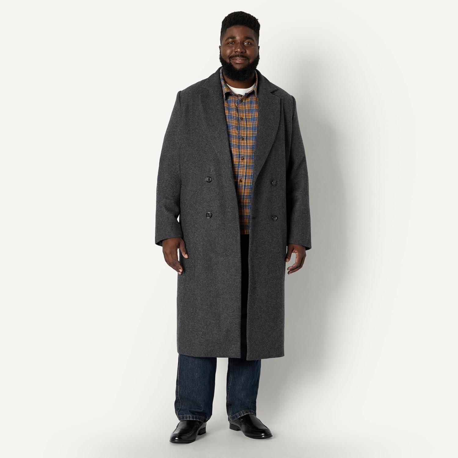 imageAmazon Essentials Mens RelaxedFit LongSleeve Flannel ShirtBlue Dark Khaki Houndstooth Plaid