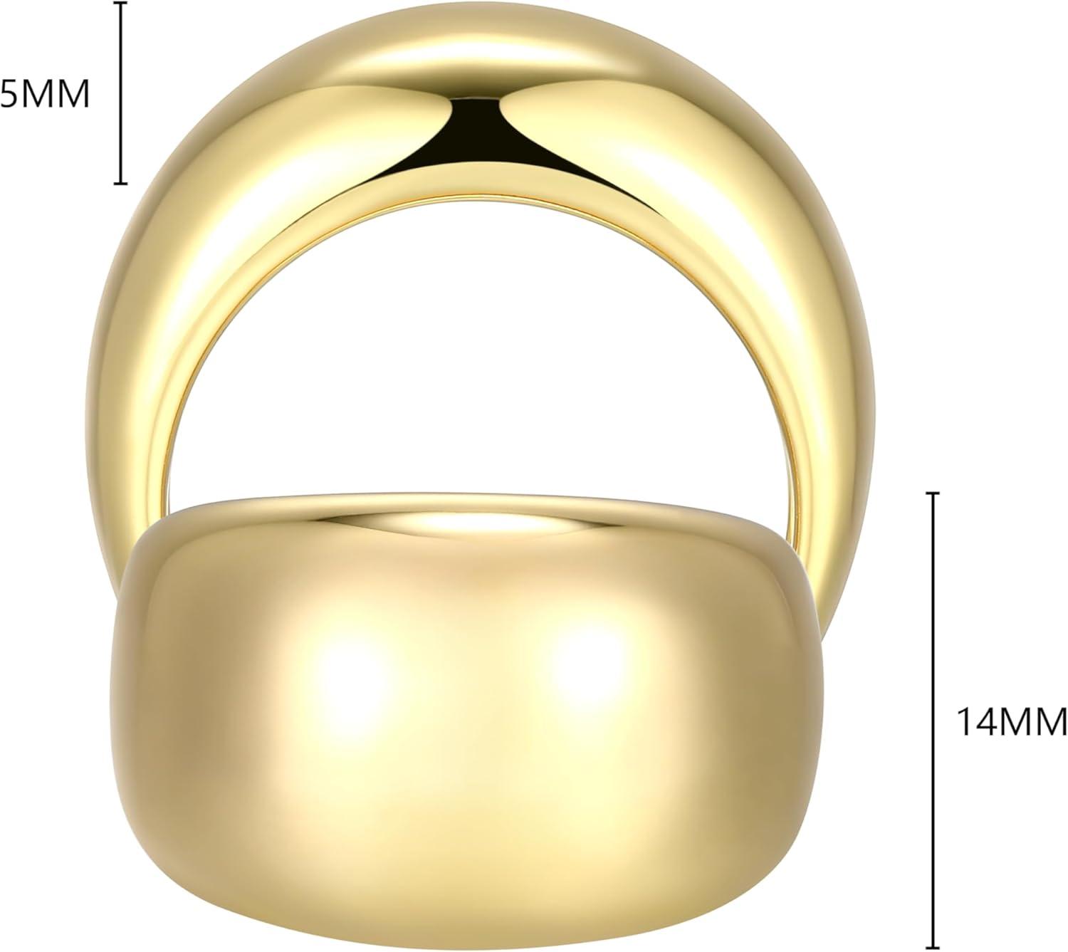 imageAmazon Essentials Womens Dome Band Ring Gold or Silver PlatedYELLOW