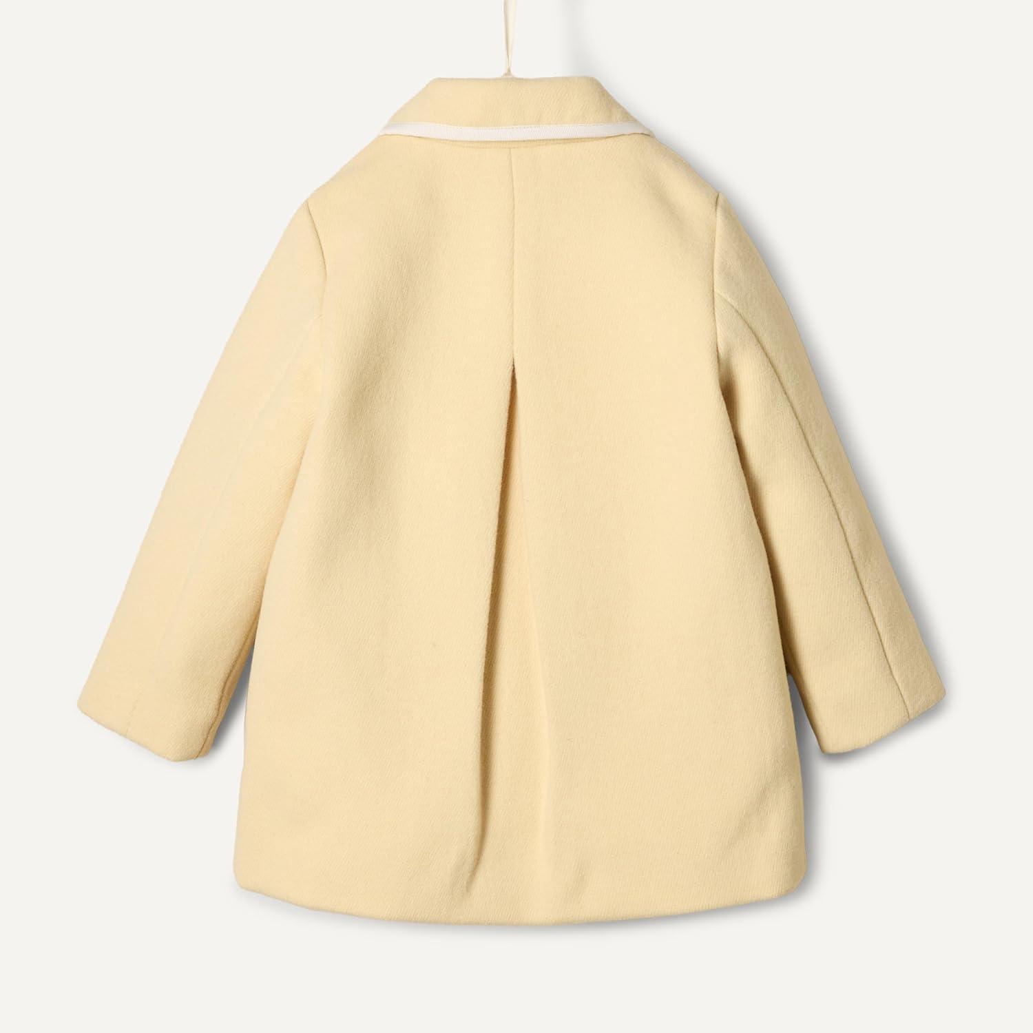 imageAmazon Essentials babygirls Wool Blend CoatBeige