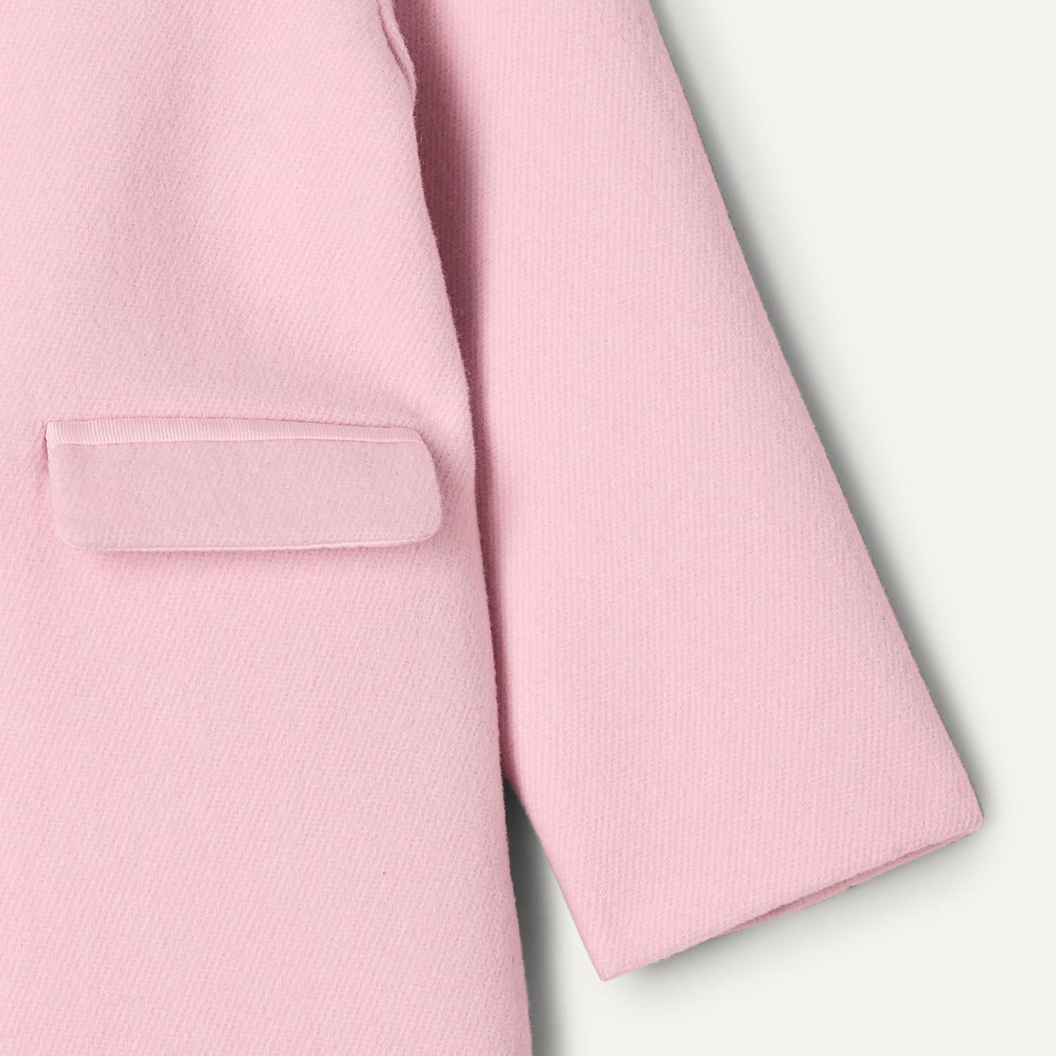 imageAmazon Essentials babygirls Wool Blend CoatPink