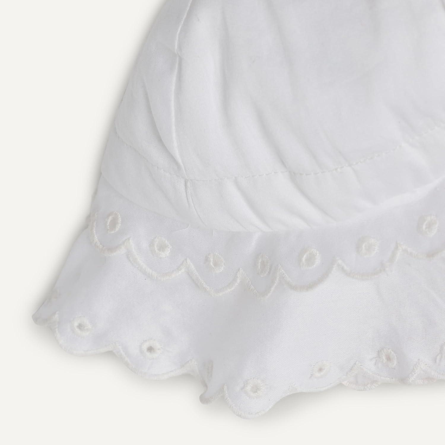 imageAmazon Essentials x Sofia Grainge Toddlers and Baby Girls Cotton HatWhite