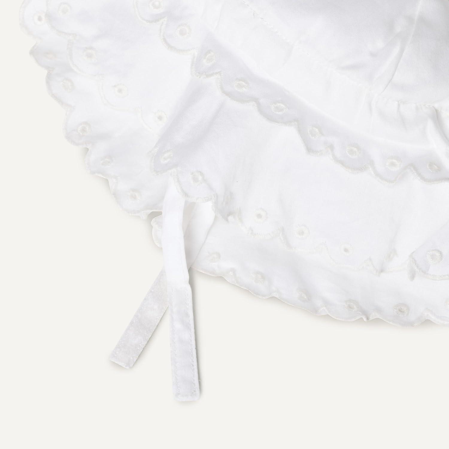 imageAmazon Essentials x Sofia Grainge Toddlers and Baby Girls Cotton HatWhite