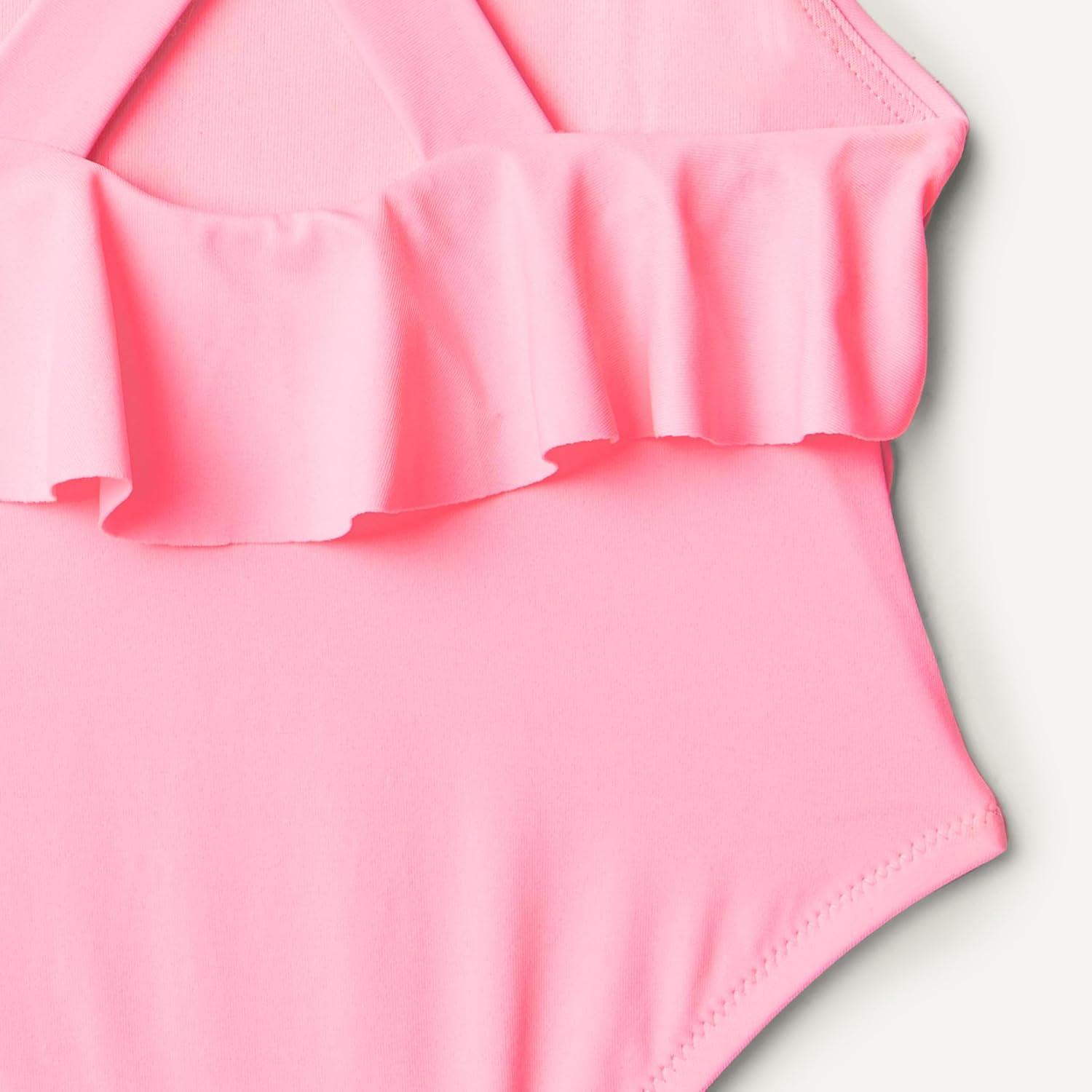 imageAmazon Essentials x Sofia Grainge Toddlers and Baby Girls OnePiece SwimsuitBright Pink