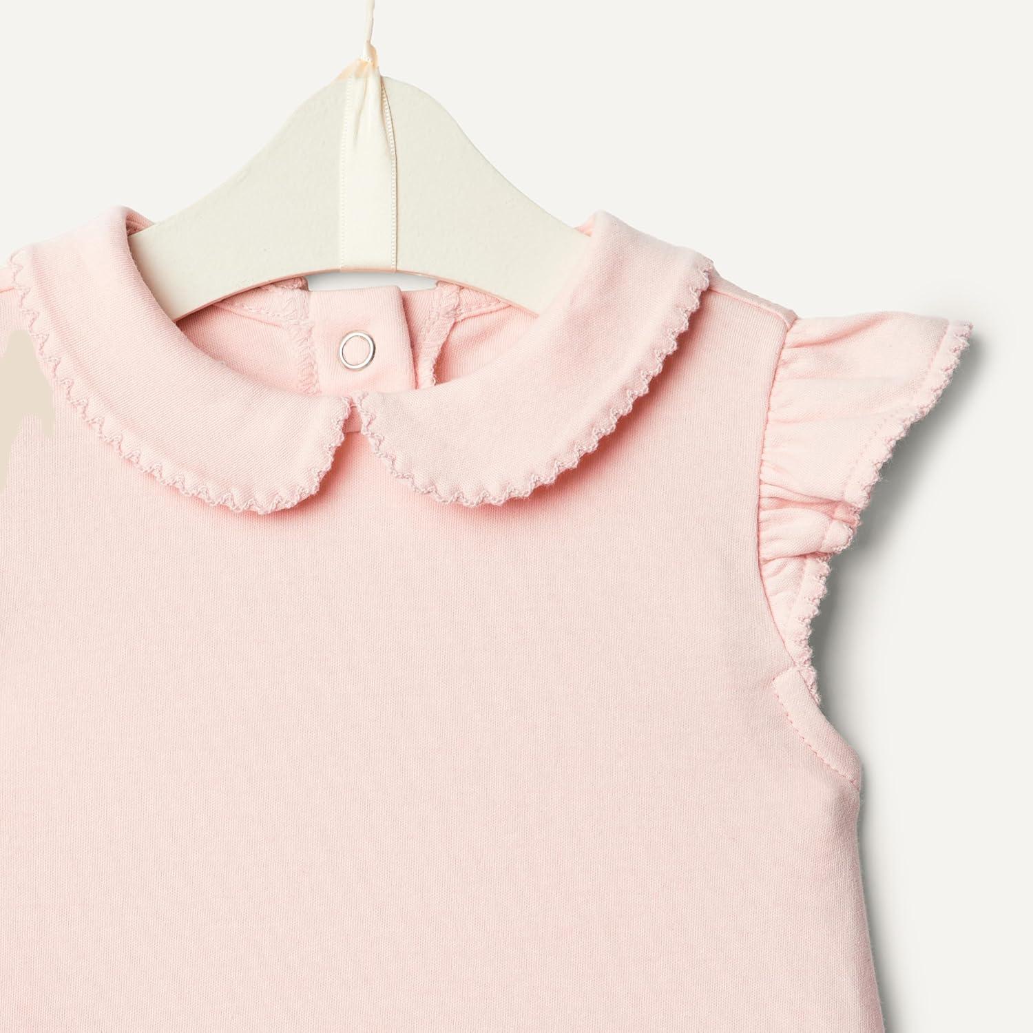 imageAmazon Essentials x Sofia Grainge Toddlers and Baby Girls Short Sleeve Blouse Pack of 2Light PinkWhite