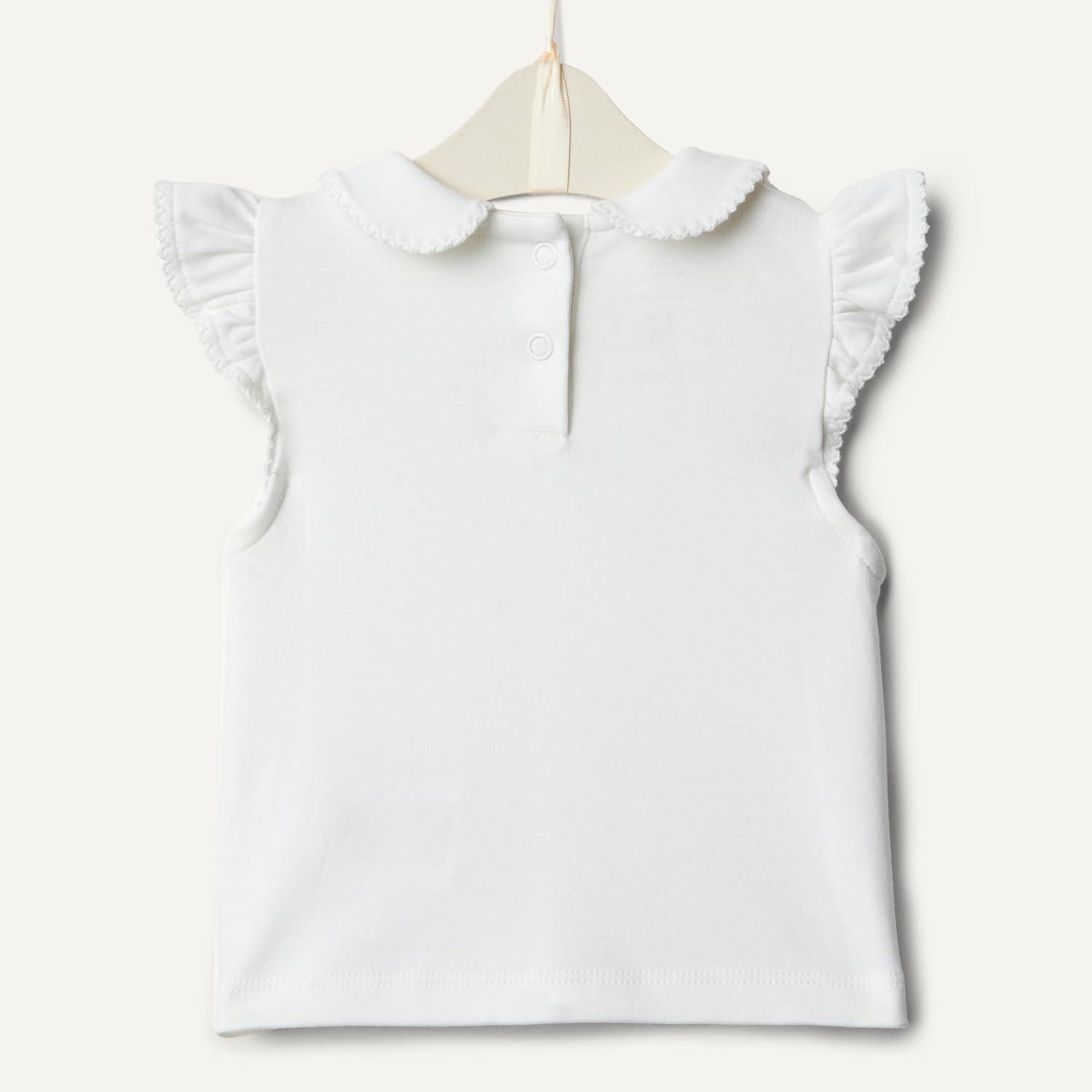 imageAmazon Essentials x Sofia Grainge Toddlers and Baby Girls Short Sleeve Blouse Pack of 2Light PinkWhite