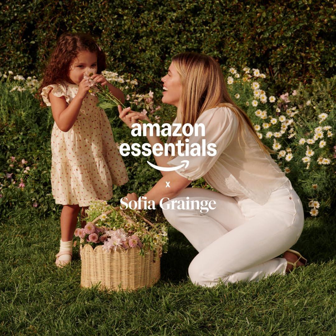 imageAmazon Essentials x Sofia Grainge Toddlers and Baby Girls Short Sleeve Blouse Pack of 2Light PinkWhite