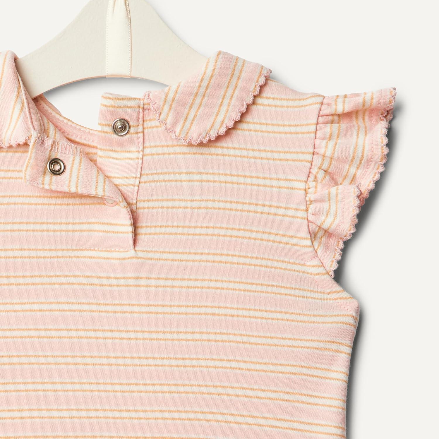 imageAmazon Essentials x Sofia Grainge Toddlers and Baby Girls Short Sleeve Blouse Pack of 2StrawberryStripe