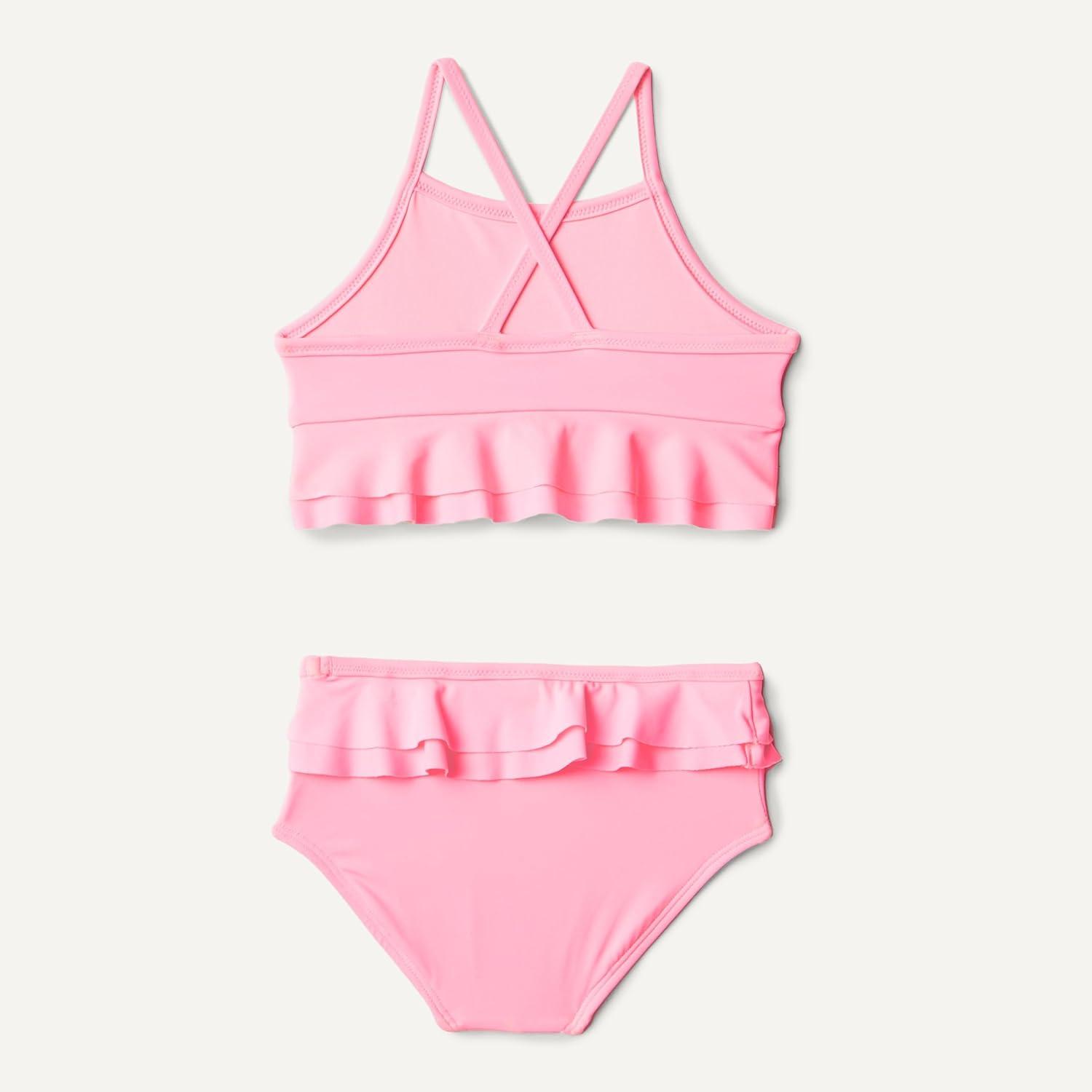 imageAmazon Essentials x Sofia Grainge Toddlers and Baby Girls Two Piece SwimsuitBright Pink