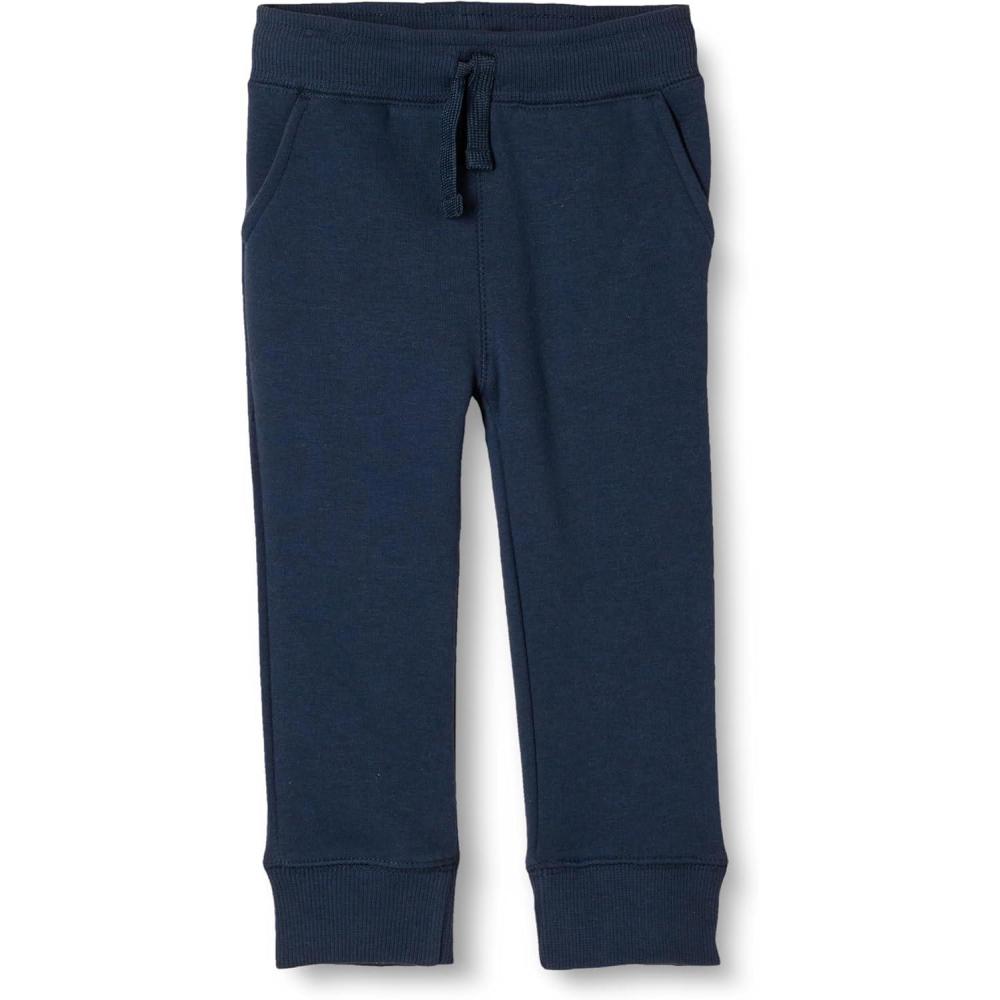 imageAmazon Essentials Boys Fleece Jogger SweatpantsNavy