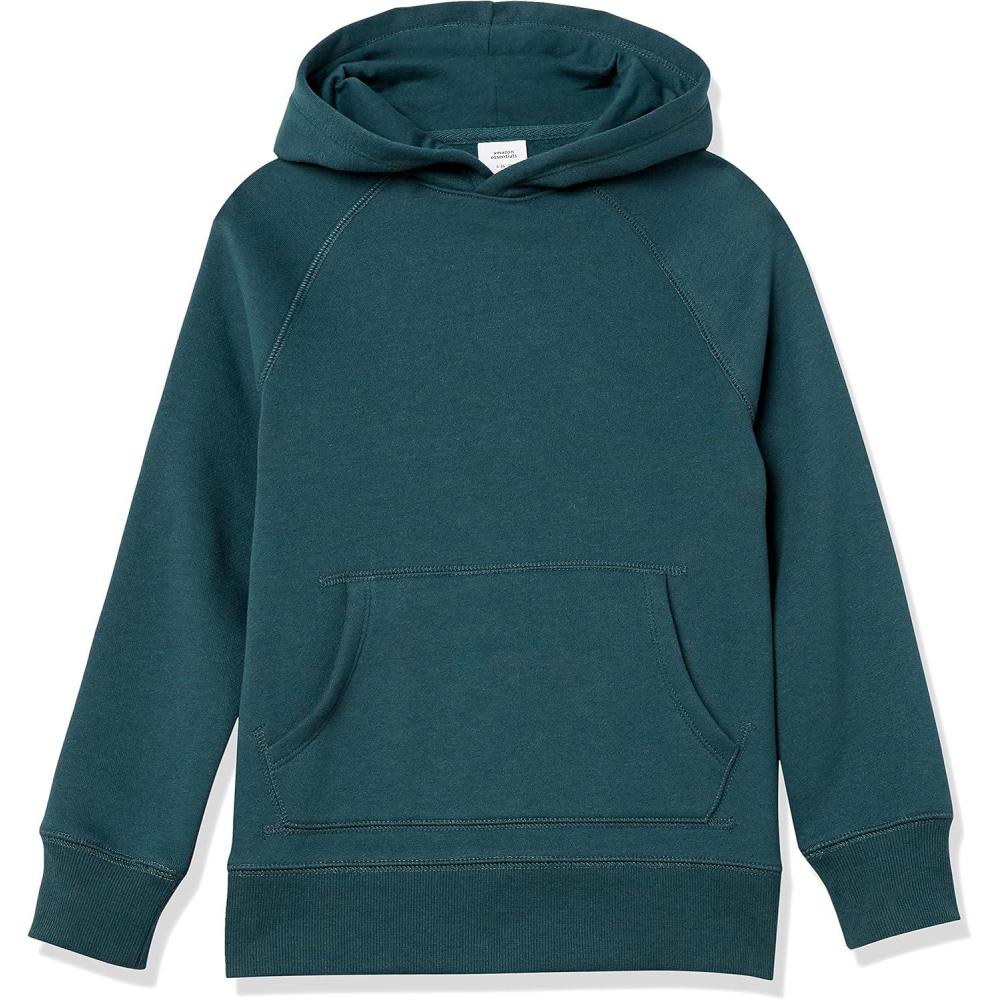 imageAmazon Essentials Disney  Marvel  Star Wars Boys and Toddlers Fleece Pullover Sweatshirt HoodiesDark Green