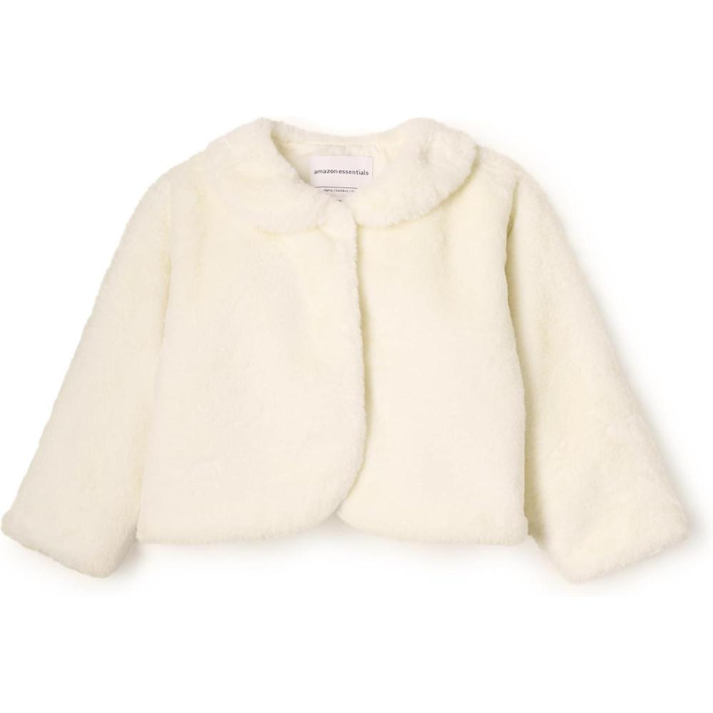 imageAmazon Essentials baby girls Faux Fur JacketIvory