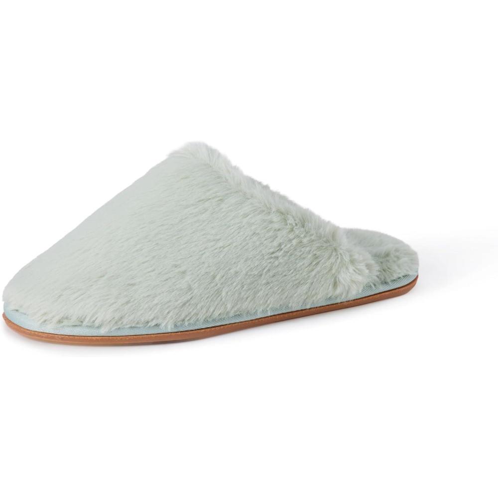 imageAmazon Essentials womens Fuzzy Plush SlippersMint Green