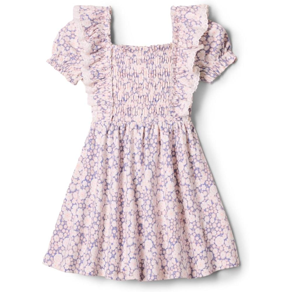 imageAmazon Essentials x Sofia Grainge Toddlers and Baby Girls Embroidered Knit DressBlue Ivory Delicate Floral
