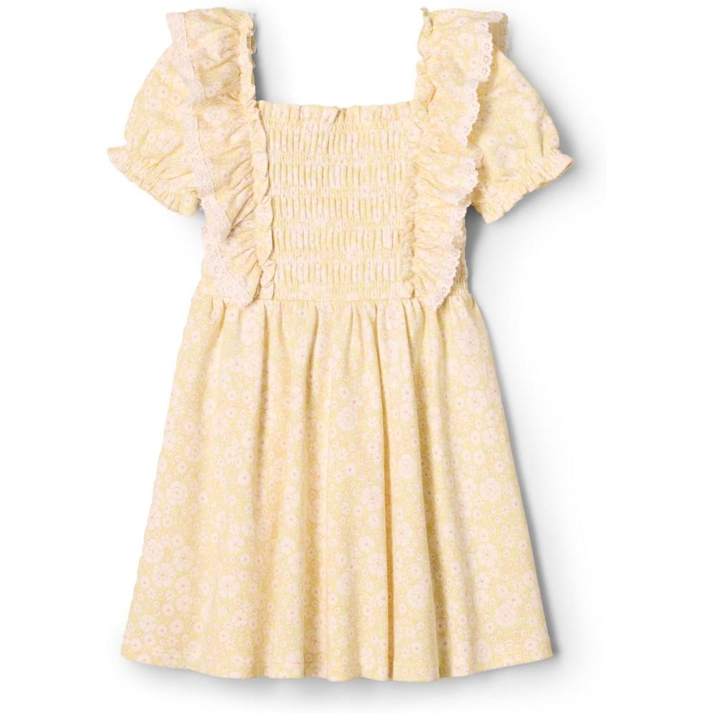 imageAmazon Essentials x Sofia Grainge Toddlers and Baby Girls Embroidered Knit DressLight Yellow Delicate Floral