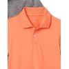imageAmazon Essentials Boys and Toddlers ShortSleeve Active Performance Polo Shirts Pack of 2OrangeGrey