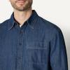 imageAmazon Essentials Mens Modern OversizedFit Denim ButtonDown ShirtMedium Blue Vintage