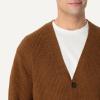 imageAmazon Essentials Mens RelaxedFit Cotton Blend CardiganCaramel Heather