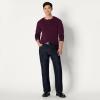 imageAmazon Essentials Mens RelaxedFit Long Sleeve HenleyBurgundy