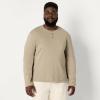 imageAmazon Essentials Mens RelaxedFit Long Sleeve HenleyTaupe