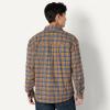 imageAmazon Essentials Mens RelaxedFit LongSleeve Flannel ShirtBlue Dark Khaki Houndstooth Plaid
