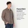 imageAmazon Essentials Mens RelaxedFit LongSleeve Flannel ShirtBlue Dark Khaki Houndstooth Plaid